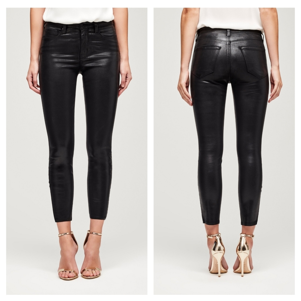 L'agence Margot Black Coated Jeans